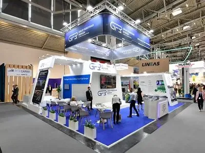 Exhibition booth graphics and product display at ASD Market Week 2026