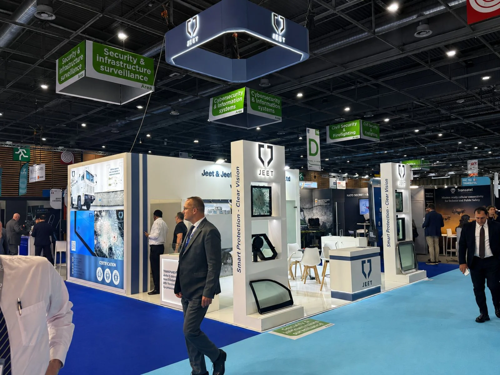Jeet exhibition booth fabricated and installed by Booth Fabricators