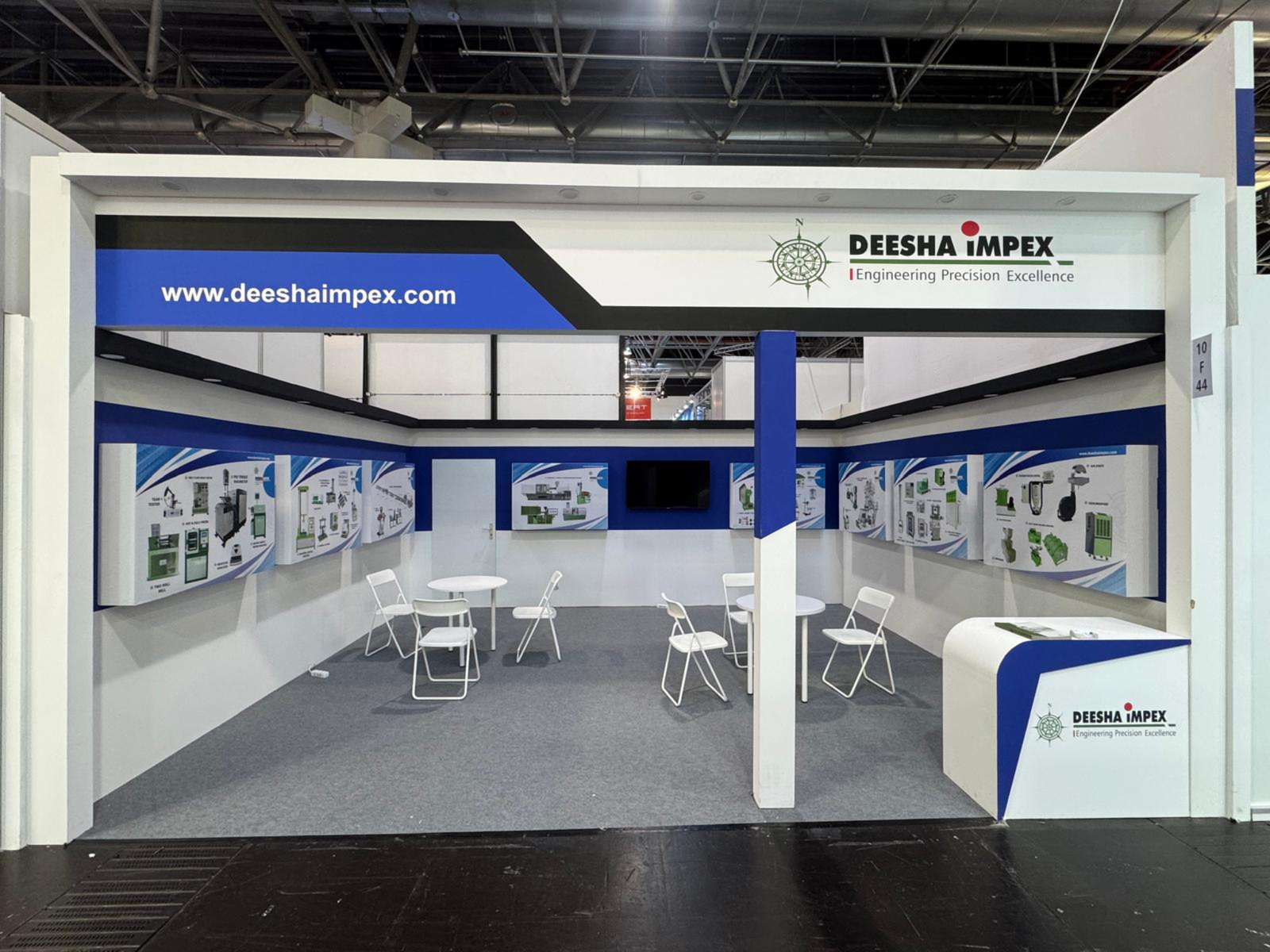 Deesha Impex exhibition booth at K Show 2025 by Booth Fabricators