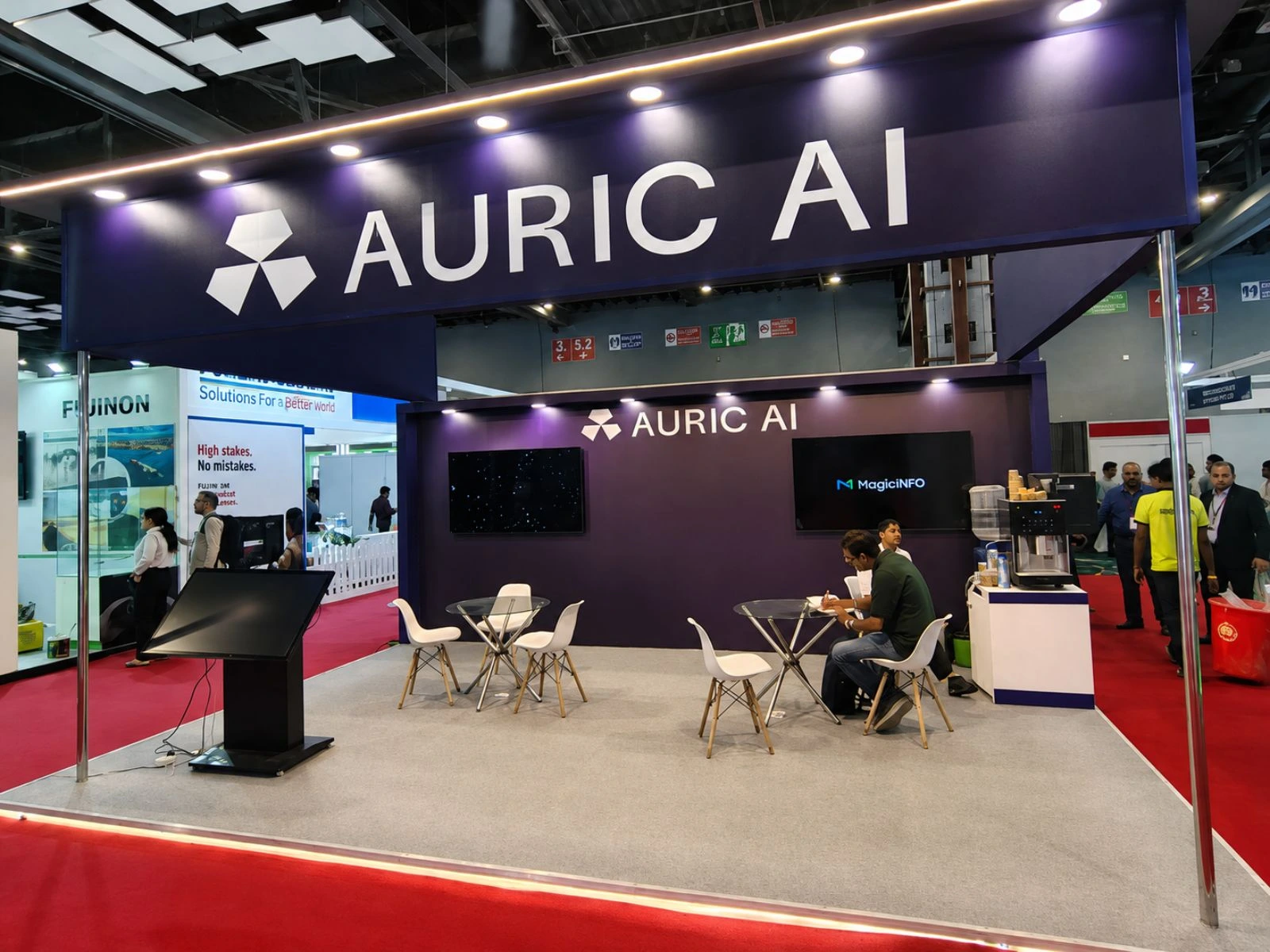 Auric AI exhibition booth at INDO-PACIFIC GEOINTELLIGENCE 2026 by Booth Fabricators