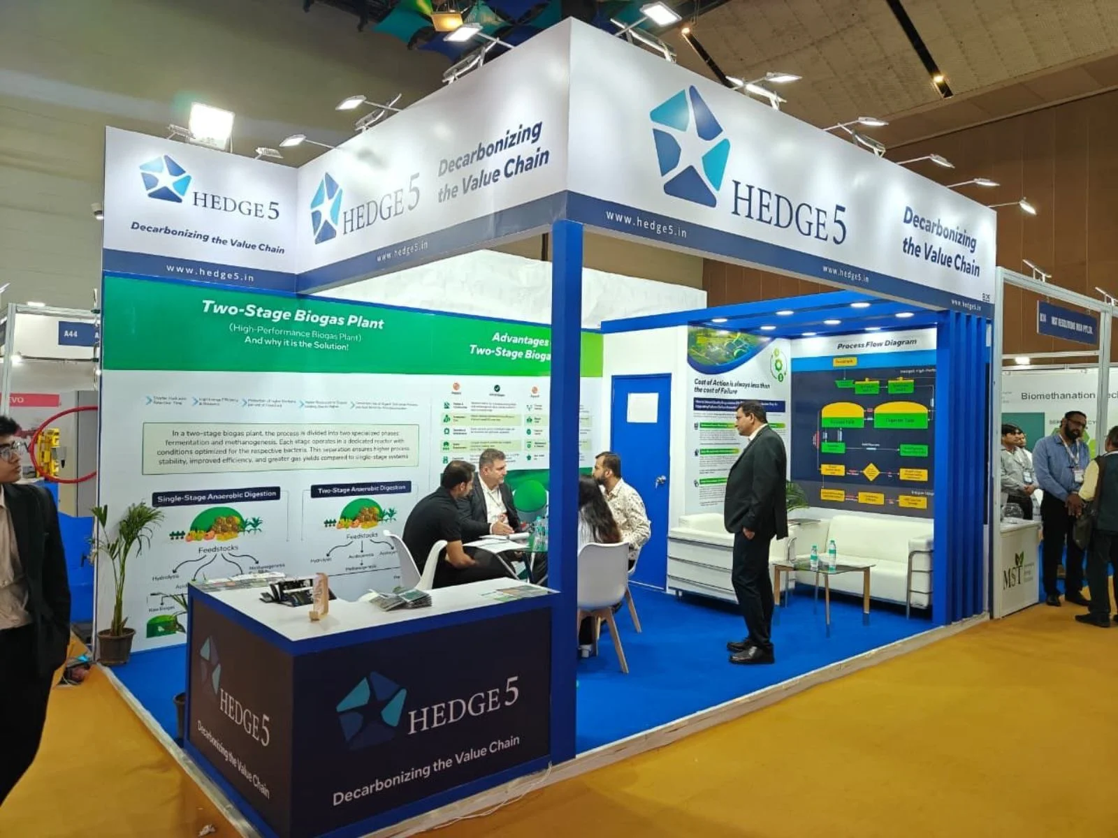 HEDGE5 exhibition booth at BBB Expo 2026 by Booth Fabricators
