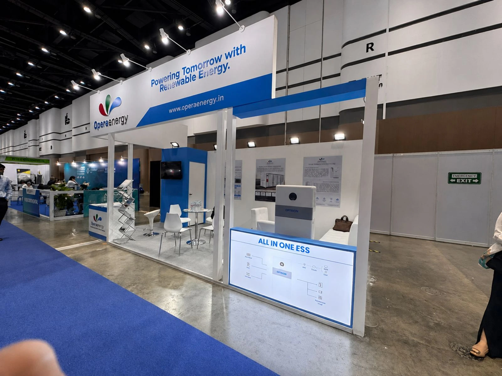 Opera Energy exhibition booth at ASEW 2026 by Booth Fabricators
