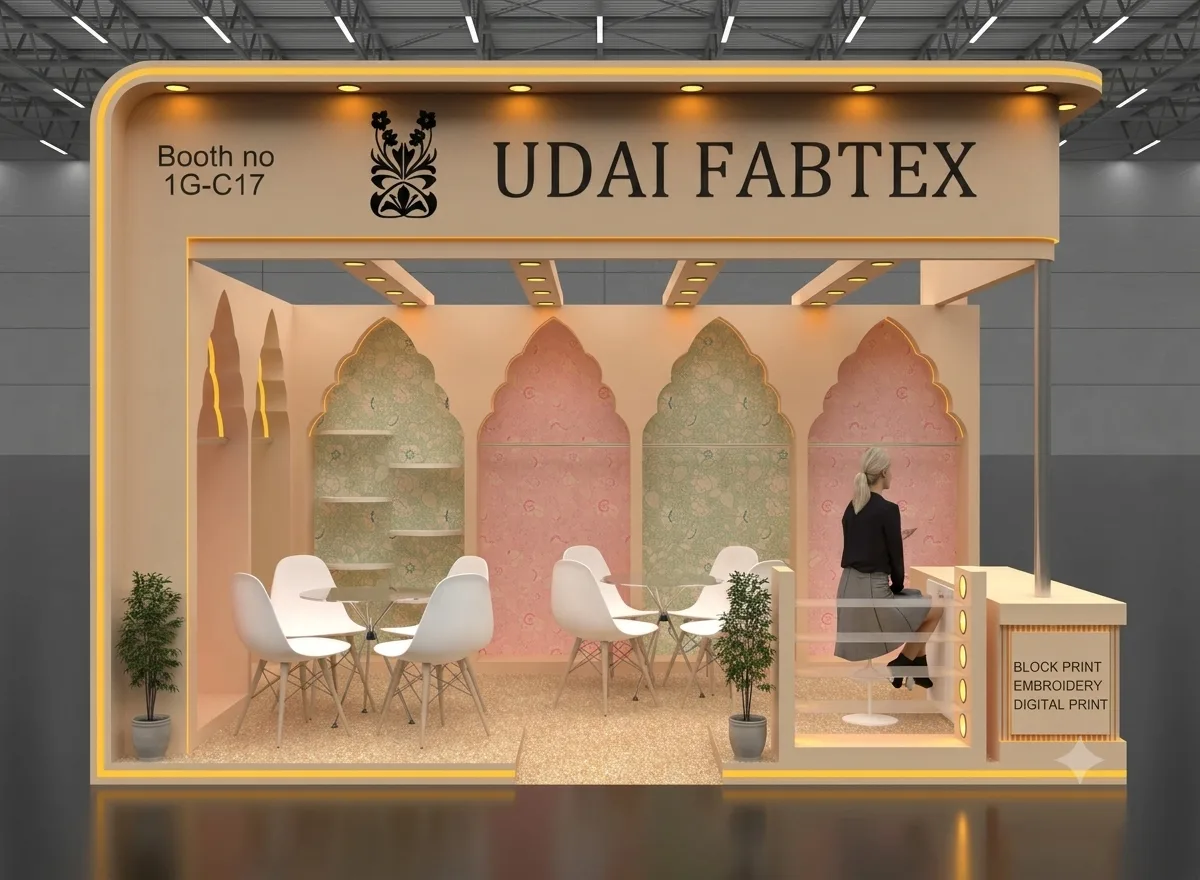 Exhibition booth render
