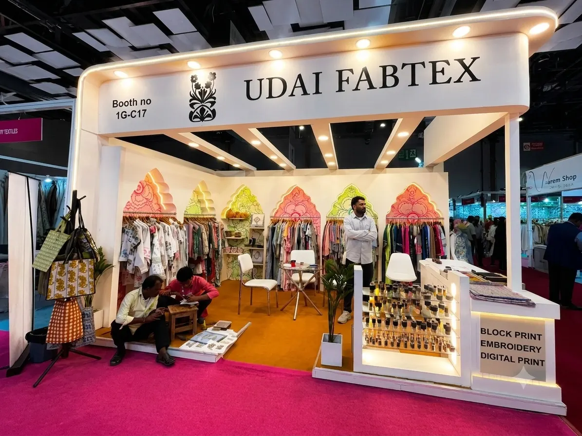 Completed exhibition booth