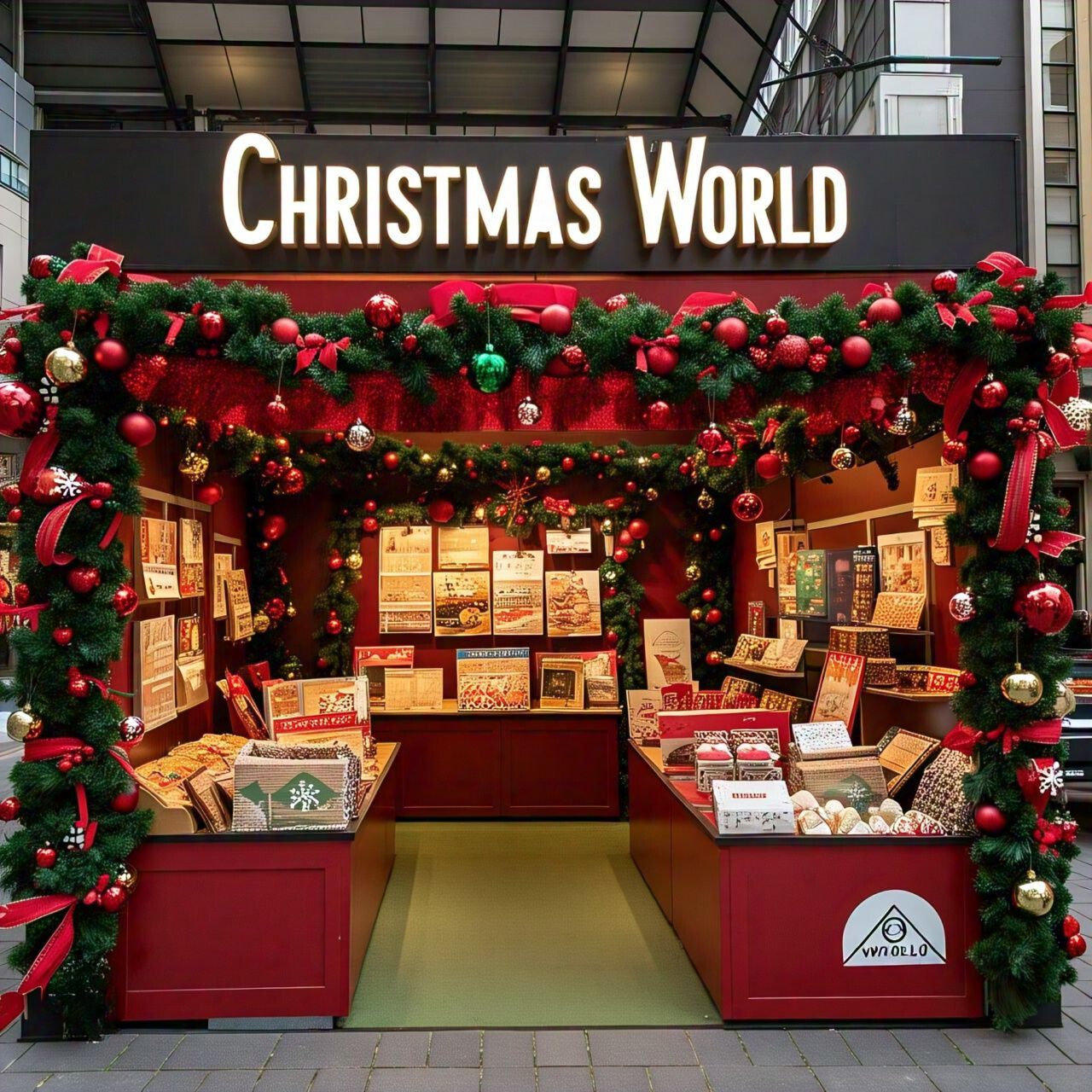 Trade show booth fabrication for Christmas World Messe Frankfurt with elegant display setup.