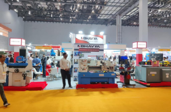 Custom booth design at Convergence India Expo 2025 showcasing technology and innovation