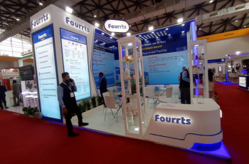 Eco-friendly custom booth for technology brands at Convergence India Expo 2025