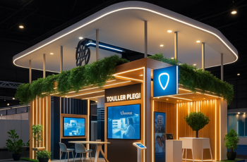 Custom exhibition booth design by Booth Fabricators at Auto Technica 2025, NESCO Mumbai