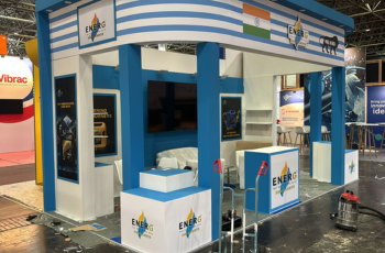 Custom booth design for SATTE 2025 in New Delhi