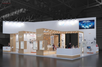 3D exhibition booth design for The Smarter E India 2025