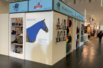 Sustainable and modular booth design with horse mannequin by Booth Fabricators at Spoga Horse 2025, tailored for the equestrian industry.