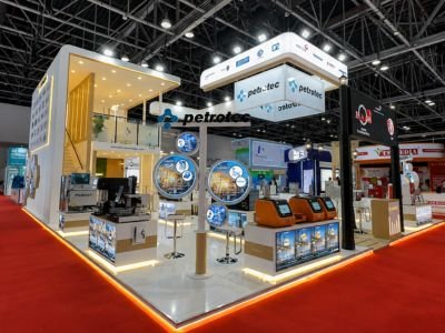 Custom exhibition stand for textile brands at Bharat Tex 2026