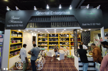 Vitafoods India 2025 custom exhibition booth for the health and wellness industry, designed by expert booth fabrication in India.